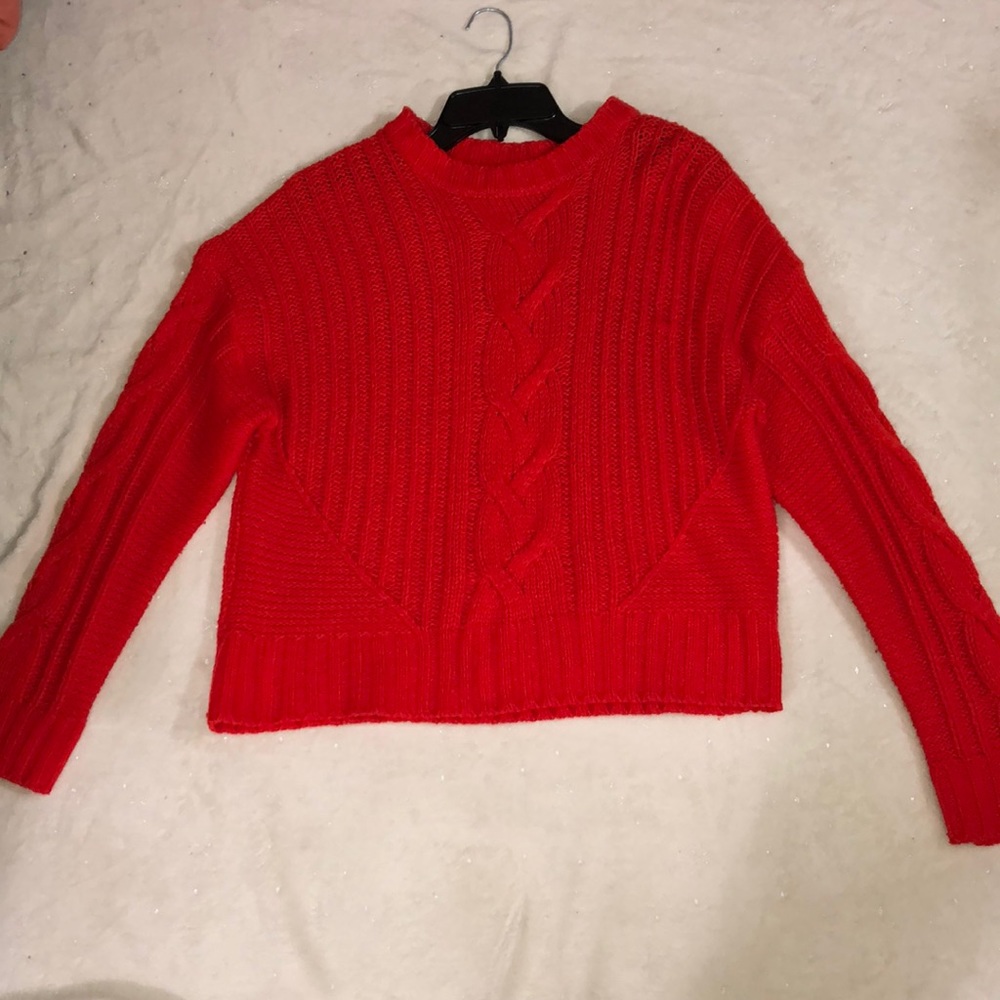 A nice red sweater.